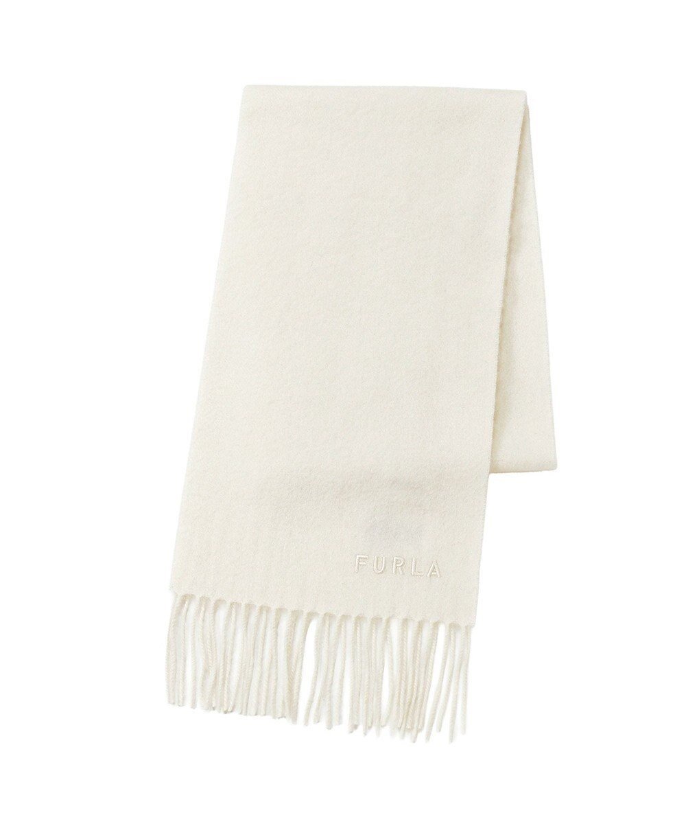 【ムーンバット/MOONBAT】のFURLA(フルラ)カシミヤ100% 無地 プチマフラー インテリア・キッズ・メンズ・レディースファッション・服の通販 founy(ファニー) 　ファッション　Fashion　レディースファッション　Fashion for Women　マフラー・スヌード / 冬小物の定番　Scarves & Mufflers　イタリア　Italy　エレガント 上品　Elegant　スヌード　Snood, Infinity Scarf　パターン　Pattern, Design Print　フリンジ　Fringe, Tassel　マフラー　Scarf, Muffler　無地　Plain, Solid Color　A/W・秋冬　Autumn/Winter　オフホワイト|ID: prp329100004778201 ipo3291000000034649305