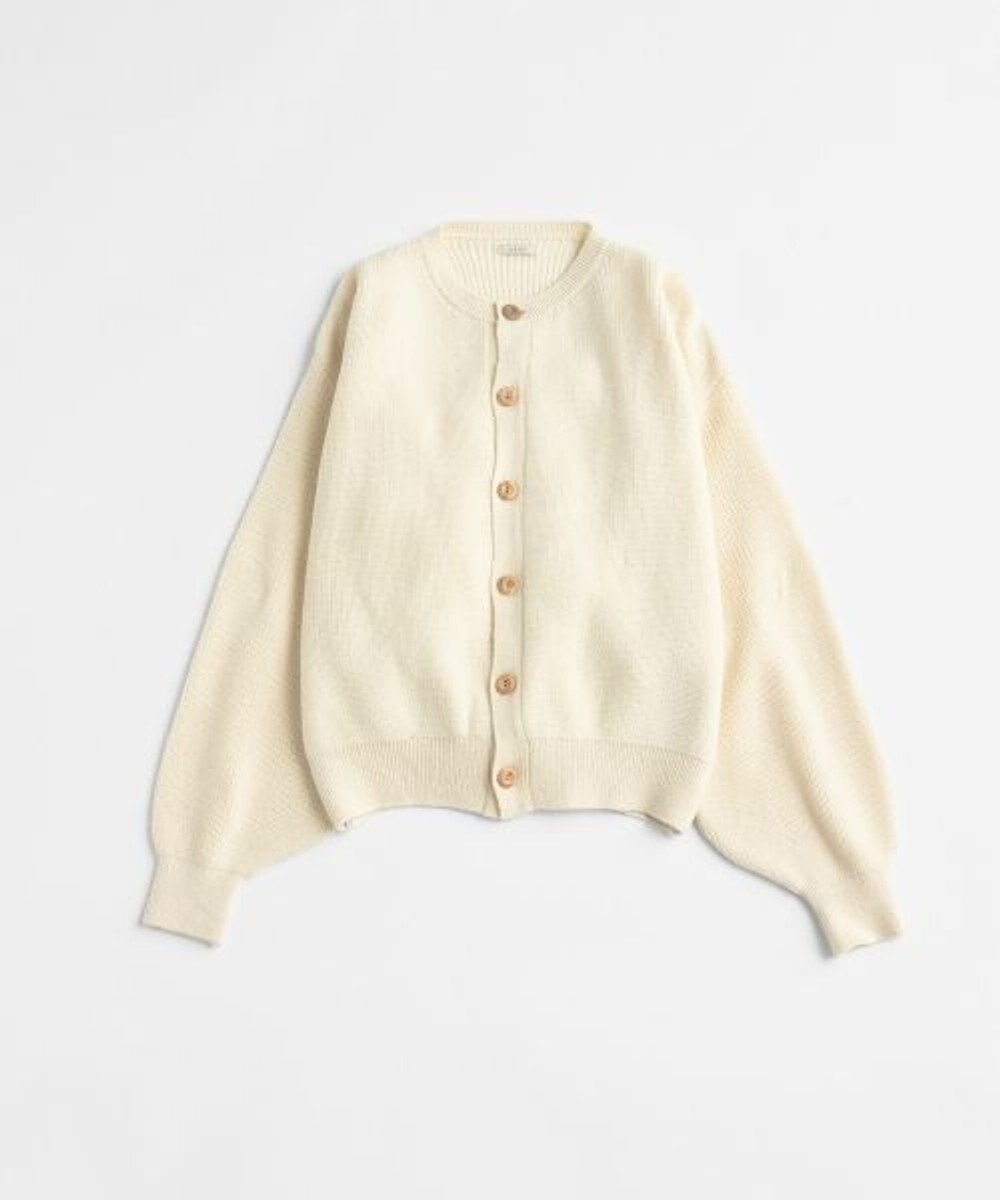 【リノ/LENO】のCREW NECK CARDIGAN クルーネックカーディガン インテリア・キッズ・メンズ・レディースファッション・服の通販 founy(ファニー) ファッション Fashion レディースファッション Fashion for Women トップス・カットソー Cut & Sew Tops カーディガン・羽織り Layered Style Cardigans 畦 Ribbed Knit カーディガン Cardigan, Knitwear ジャケット Jacket, Outerwear デニム Denim, Jeans Material バランス Balance, Style Balance A/W・秋冬 Autumn/Winter IVORY|ID: prp329100004778212 ipo3291000000034649344