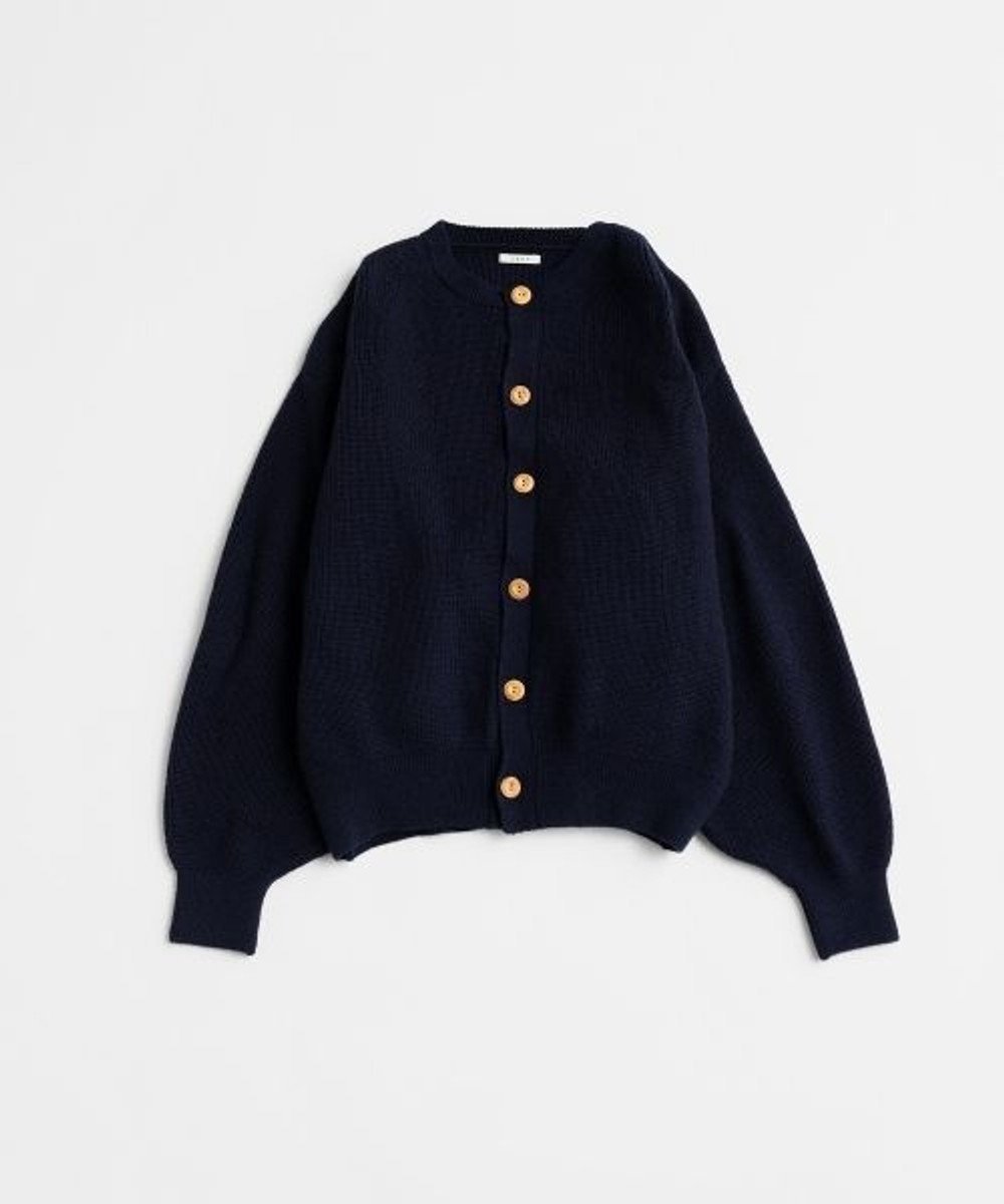【リノ/LENO】のCREW NECK CARDIGAN クルーネックカーディガン インテリア・キッズ・メンズ・レディースファッション・服の通販 founy(ファニー) ファッション Fashion レディースファッション Fashion for Women トップス・カットソー Cut & Sew Tops カーディガン・羽織り Layered Style Cardigans 畦 Ribbed Knit カーディガン Cardigan, Knitwear ジャケット Jacket, Outerwear デニム Denim, Jeans Material バランス Balance, Style Balance A/W・秋冬 Autumn/Winter NAVY|ID: prp329100004778212 ipo3291000000034649345
