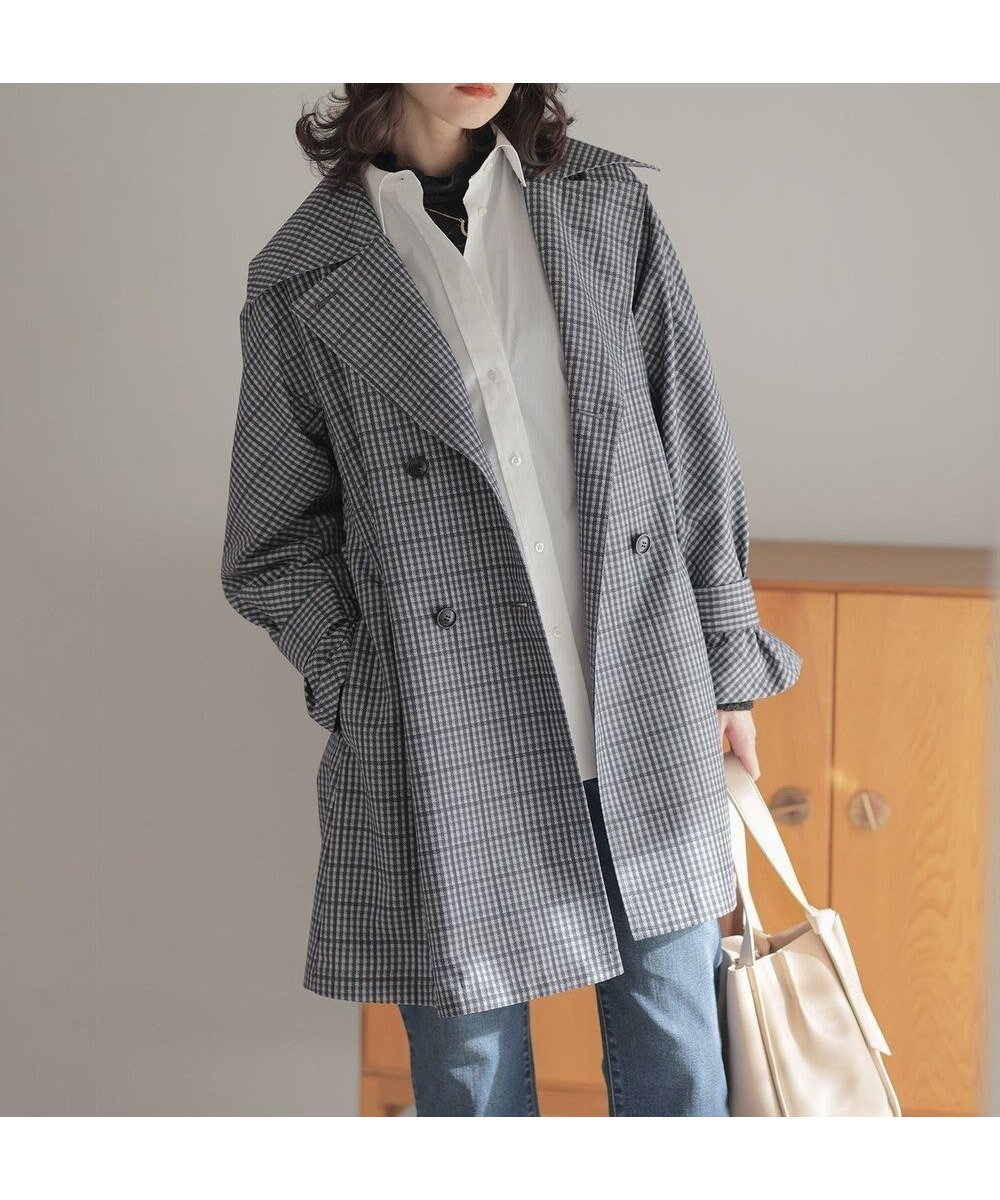 【組曲/KUMIKYOKU】のリラクシング トレンチコート インテリア・キッズ・メンズ・レディースファッション・服の通販 founy(ファニー) ファッション Fashion レディースファッション Fashion for Women アウター Coat / Outerwear Collection コート・ロングコート・ピーコート Long Coats, Peacoats & More レディースジャケット・軽アウター Jackets トレンチコート / 春秋の定番アウター Trench Coats 春 Spring クラシカル Classical, Vintage-Inspired ジャケット Jacket, Outerwear スリーブ Sleeve, Long Sleeve / Short Sleeve チェック Check, Plaid, Tartan トレンチ Trench, Trench Coat フェミニン Feminine, Girly フラット Flat, Flat Shoes プリント Print, Printed Pattern ベーシック Basic, Essential 無地 Plain, Solid Color S/S・春夏 SS, Spring/Summer, Warm Season おすすめ Recommended / Our Picks 夏 Summer ビジネス 仕事 通勤 Business / Work / Commuting グレー×ブラック系3|ID: prp329100004778221 ipo3291000000035147826
