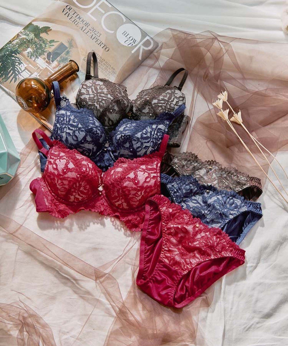 【三愛水着楽園/San-ai Resort】の【WEB限定】【northerly bra 楽ちんフィットシリーズU字】 フリルレースブラショーツセット B~Fカップ 【northerly】 インテリア・キッズ・メンズ・レディースファッション・服の通販 founy(ファニー) ファッション Fashion レディースファッション Fashion for Women アンダー Underwear Essentials ショーツ Shorts, Short Pants フィット Fit, Slim Fit ブラジャー Bra, Lingerie ポケット Pocket, Pocket Detail ラップ Wrap, Wrap Design ワイヤー Wire, Wired Bra 楽ちん Easy Fit, Comfortable レッド|ID: prp329100004778224 ipo3291000000034649390