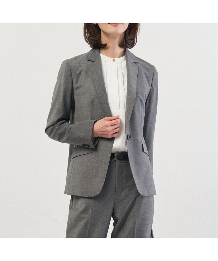 【ジェイ プレス/J.PRESS】の【セットアップ対応】BAHARIYE SOLID テーラード ジャケット インテリア・キッズ・メンズ・レディースファッション・服の通販 founy(ファニー) https://founy.com/ ファッション Fashion レディースファッション Fashion for Women アウター Coat / Outerwear Collection レディースジャケット・軽アウター Jackets テーラードジャケット / 通勤・きれいめスタイル Tailored Jackets & Blazers ジャケット Jacket, Outerwear ストレッチ Stretch, Stretchy Fabric セットアップ Set-Up, Coordinated Outfit テーラード Tailored, Tailored Fit バランス Balance, Style Balance ベーシック Basic, Essential A/W・秋冬 Autumn/Winter エレガント 上品 Elegant セレモニー Ceremony |ID: prp329100004778229 ipo3291000000034745925