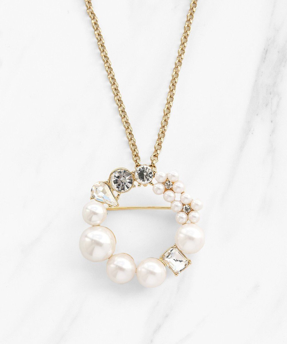 【トッカ/TOCCA】のPEARL INNOCENCE 2WAY BROOCH NECKLACE ブローチネックレス 人気、トレンドファッション・服の通販 founy(ファニー) 　ファッション　Fashion　レディースファッション　Fashion for Women　ジュエリー　Jewelry　ネックレス　Necklaces & Pendants　2026年　2026　アクセサリー　Fashion Accessories　エレガント 上品　Elegant　サークル　Circle, Round Design　シンプル　Simple, Minimal　セレモニー　Ceremony　チェーン　Chain, Chain Strap　ドレス　Dress, One-Piece　ネックレス　Necklace, Pendant Necklace　パール　Pearl, Pearl Accent　ビジュー　Bijou, Jewel-like Accent　フェミニン　Feminine, Girly　フォルム　Silhouette, Form　ブローチ　Brooch, Pin Brooch　ランダム　Random, Irregular　ワンポイント　One Point, Statement Accent　夏　Summer　S/S・春夏　SS, Spring/Summer, Warm Season　 other-1|ID: prp329100004778241 ipo3291000000034649439