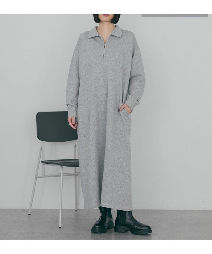 【アメリカンホリック/AMERICAN HOLIC】の【選べる丈】ハーフZIPワンピース インテリア・キッズ・メンズ・レディースファッション・服の通販 founy(ファニー) https://founy.com/ ファッション Fashion レディースファッション Fashion for Women ワンピース Dresses おすすめ Recommended / Our Picks アメリカン American Style スタイリッシュ Stylish, Fashionable ハーフ Half, Half-Length ポケット Pocket, Pocket Detail 定番 Standard, Basic Item A/W・秋冬 Autumn/Winter |ID: prp329100004778250 ipo3291000000035775714