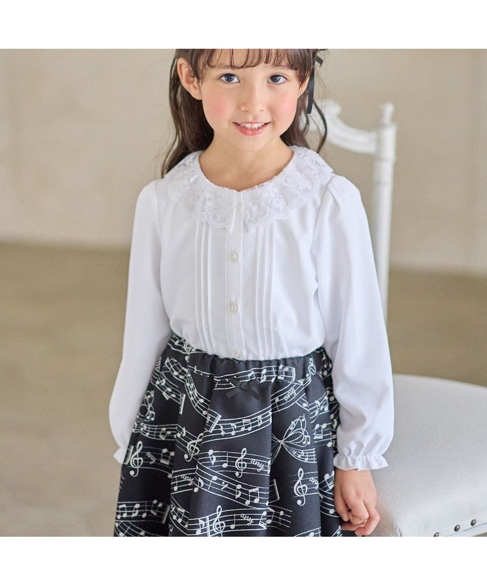 【エニィ/ANY / KIDS】の襟レース ブラウス インテリア・キッズ・メンズ・レディースファッション・服の通販 founy(ファニー) ファッション Fashion キッズファッション Fashion for Kids トップス・カットソー Cut & Sew Tops インナー Innerwear 春 Spring ガーリー Girly, Feminine Style スマホ Smartphone, Mobile Device 人気 Popular, Best Seller 長袖 Long Sleeve, Full Sleeve フォーマル Formal, Dressy レース Lace, Lace Fabric S/S・春夏 SS, Spring/Summer, Warm Season 夏 Summer エレガント 上品 Elegant セレモニー Ceremony 入学式 Entrance Ceremony ホワイト|ID: prp329100004778798 ipo3291000000034768528
