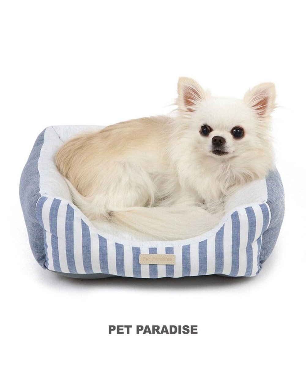 【ペットパラダイス/PET PARADISE / GOODS】のペットパラダイス ストライプカドラー《ブルー》 S 超小型犬 人気、トレンドファッション・服の通販 founy(ファニー) クッション Cushion, Throw Pillow ストライプ Stripe, Striped Pattern 犬 Dog ホーム・キャンプ・アウトドア・お取り寄せ Home Living / Home & Lifestyle / Camping Gear / Outdoor Camping ペットグッズ Pet Supplies other-1|ID: prp329100004778814 ipo3291000000034656717