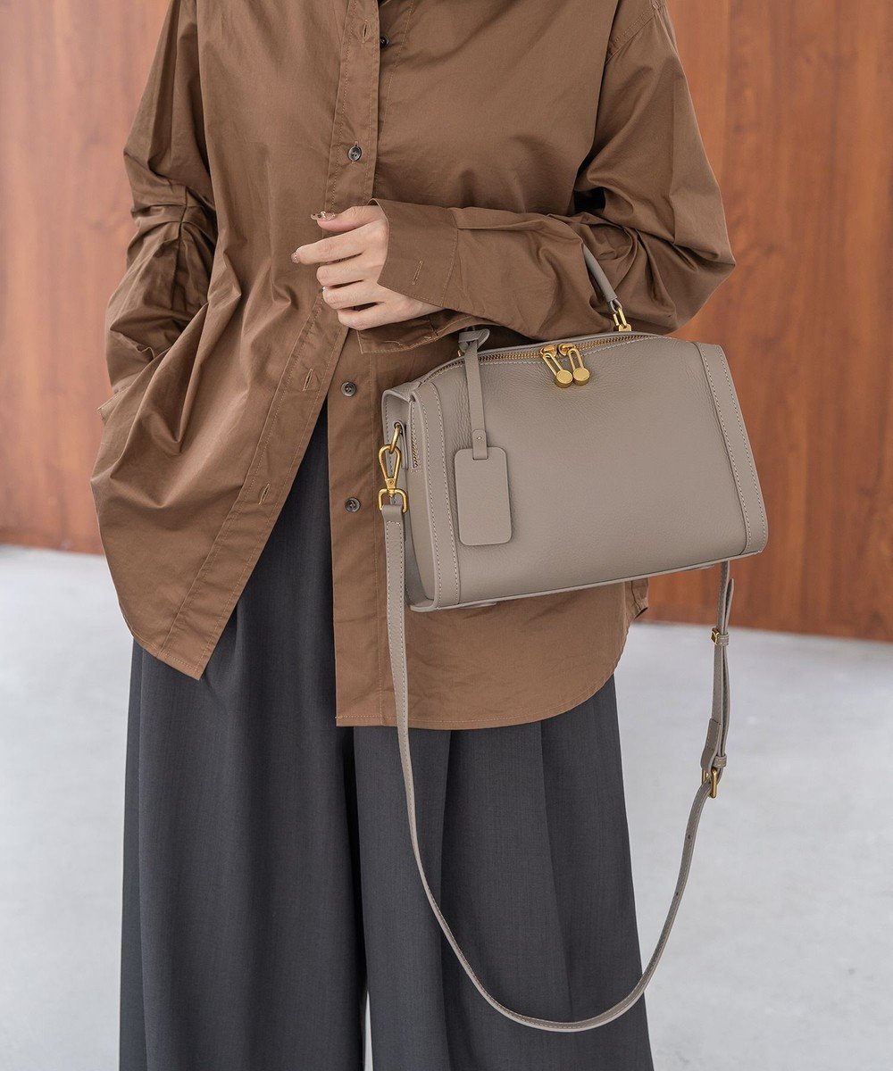 【スタイルコード/STYLE CODE】の[RICKERS/リッカーズ]ナチュラルレザーミニボストンバッグ インテリア・キッズ・メンズ・レディースファッション・服の通販 founy(ファニー) 　ファッション　Fashion　レディースファッション　Fashion for Women　バッグ　Bags　イエロー　Yellow　今季　This Season, Current Season　ショルダー　Shoulder, Shoulder Strap　シンプル　Simple, Minimal　チャーム　Charm, Pendant　ボストンバッグ　Boston Bag, Retro Bag　ポケット　Pocket, Pocket Detail　ポーチ　Pouch, Small Case　日傘　Parasol, UV Umbrella　メタル　Metal, Metal Parts　ロング　Long, Long-Length　グレー|ID: prp329100004778833 ipo3291000000035564342