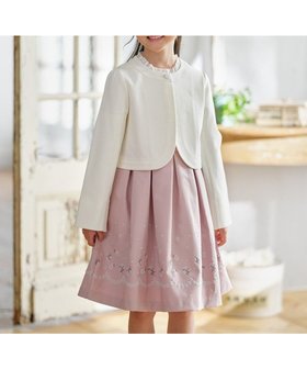 【組曲 / KIDS/KUMIKYOKU】の【110-140㎝】 フラワーアーチワンピース&ボレロジャケットセット 人気、トレンドファッション・服の通販 founy(ファニー) ファッション Fashion キッズファッション Fashion for Kids ワンピース Dresses 春 Spring カットソー Cut and Sewn Top グログラン Grosgrain, Grosgrain Ribbon ジャケット Jacket, Outerwear ストレッチ Stretch, Stretchy Fabric スーツ Suit, Formalwear フェミニン Feminine, Girly フォーマル Formal, Dressy フリル Frill, Ruffle ボレロ Bolero, Short Cardigan ラウンド Round, Round Neck S/S・春夏 SS, Spring/Summer, Warm Season 夏 Summer |ID:prp329100004779395