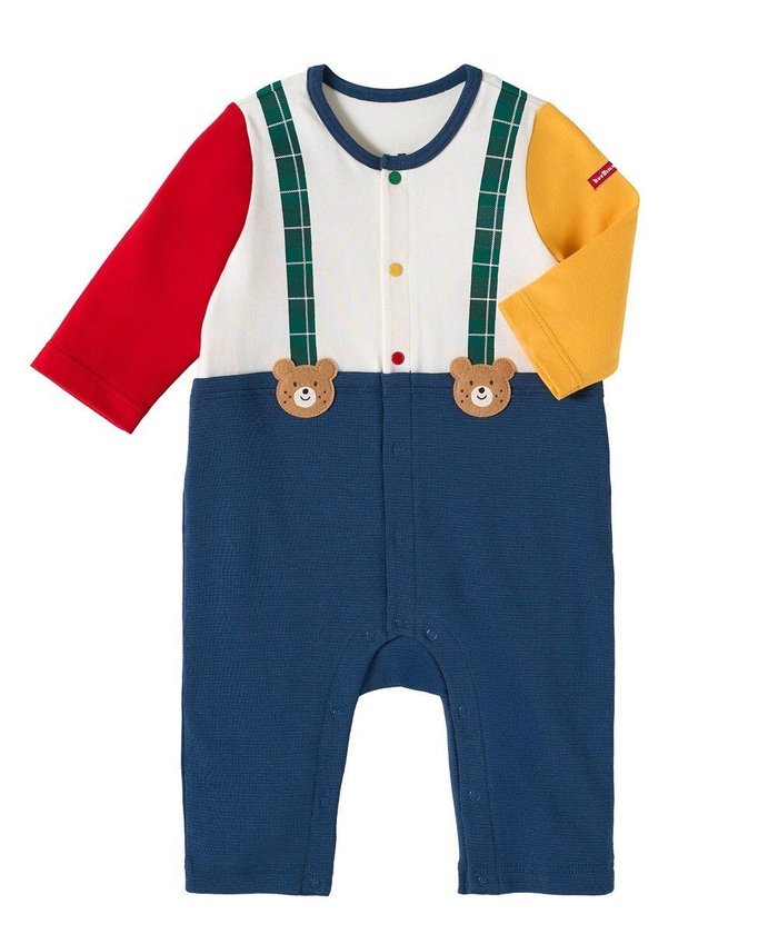【ミキハウスホットビスケッツ/MIKI HOUSE HOT BISCUITS / KIDS】の【70-80cm】ビーンズサスペンダーカバーオール インテリア・キッズ・メンズ・レディースファッション・服の通販 founy(ファニー) https://founy.com/ ファッション Fashion キッズファッション Fashion for Kids サスペンダー Suspenders, Braces チェック Check, Plaid, Tartan 長袖 Long Sleeve, Full Sleeve ベビー Baby, Babywear ロンパース Romper, Jumpsuit 冬 Winter / This Winter A/W・秋冬 Autumn/Winter S/S・春夏 SS, Spring/Summer, Warm Season おすすめ Recommended / Our Picks 夏 Summer ギフト プレゼント Gift / Present |ID: prp329100004779401 ipo3291000000034664393