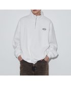 【ウィゴー/WEGO / MEN】のワンポイントハーフジッププルオーバー ホワイト|ID: prp329100004779407 ipo3291000000034664424