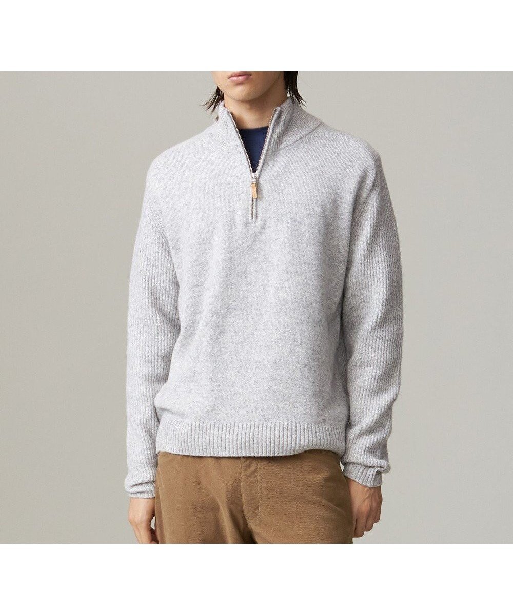 【ジェイ プレス/J.PRESS / MEN】の【Cash Lamb s Wool】ハーフジップニット 人気、トレンドファッション・服の通販 founy(ファニー) 　ファッション　Fashion　メンズファッション　Fashion for Men　トップス・カットソー　Cut & Sew Tops　ニット・セーター / 定番トップス　Knit Tops & Sweaters　シンプル　Simple, Minimal　セーター　Sweater, Knitwear　定番　Standard, Basic Item　フィット　Fit, Slim Fit　メランジ　Melange, Mixed Yarn　A/W・秋冬　Autumn/Winter　エレガント 上品　Elegant　 other-1|ID: prp329100004779412 ipo3291000000034664445