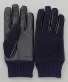 【五大陸/gotairiku / MEN】の【スマホ対応】鹿の子ニット グローブ ネイビー系|ID: prp329100004779420 ipo3291000000034664489
