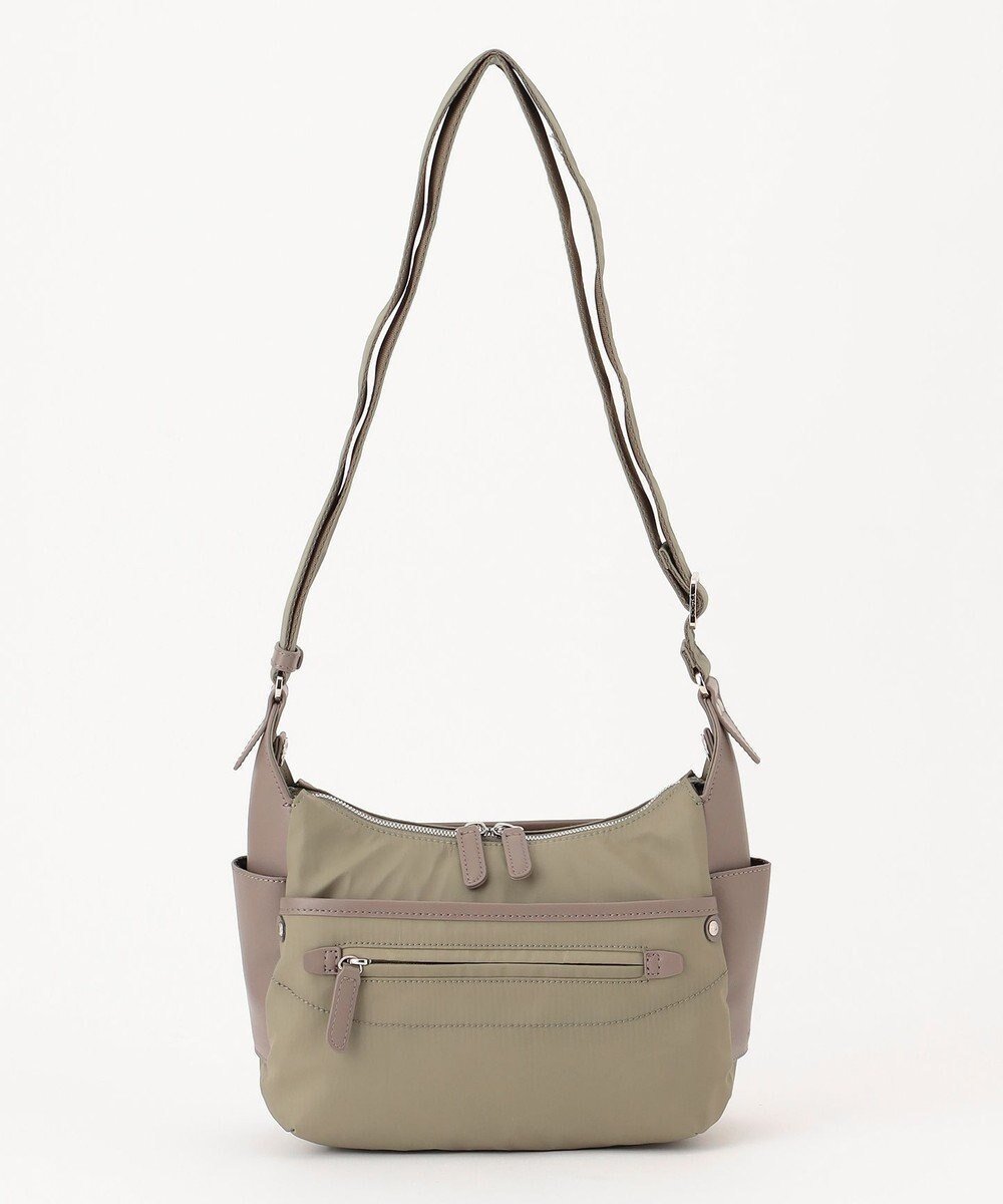 【イザック/Y'SACCS】の【ナイロンタフタ×リサイクルレザー】デイリーポシェット インテリア・キッズ・メンズ・レディースファッション・服の通販 founy(ファニー) 　ファッション　Fashion　レディースファッション　Fashion for Women　ショルダー　Shoulder, Shoulder Strap　シンプル　Simple, Minimal　スマート　Smart, Elegant　タフタ　Taffeta, Structured Fabric　トラベル　Travel, Travel Gear　人気　Popular, Best Seller　ポケット　Pocket, Pocket Detail　ポシェット　Pochette, Mini Bag　ラウンド　Round, Round Neck　リュック　Backpack, Rucksack　カーキ|ID: prp329100004779430 ipo3291000000034664577