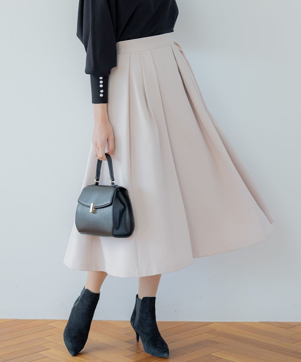 【組曲/KUMIKYOKU】の【洗える・4色展開】ウーステッドライクギャバ スカート インテリア・キッズ・メンズ・レディースファッション・服の通販 founy(ファニー) 　ファッション　Fashion　レディースファッション　Fashion for Women　スカート　Skirts　洗える　Machine Washable　ドレープ　Drape, Draping Fabric　フレア　Flare, Flared　ポケット　Pocket, Pocket Detail　ランダム　Random, Irregular　A/W・秋冬　Autumn/Winter　ピンクベージュ系|ID: prp329100004779431 ipo3291000000034664590