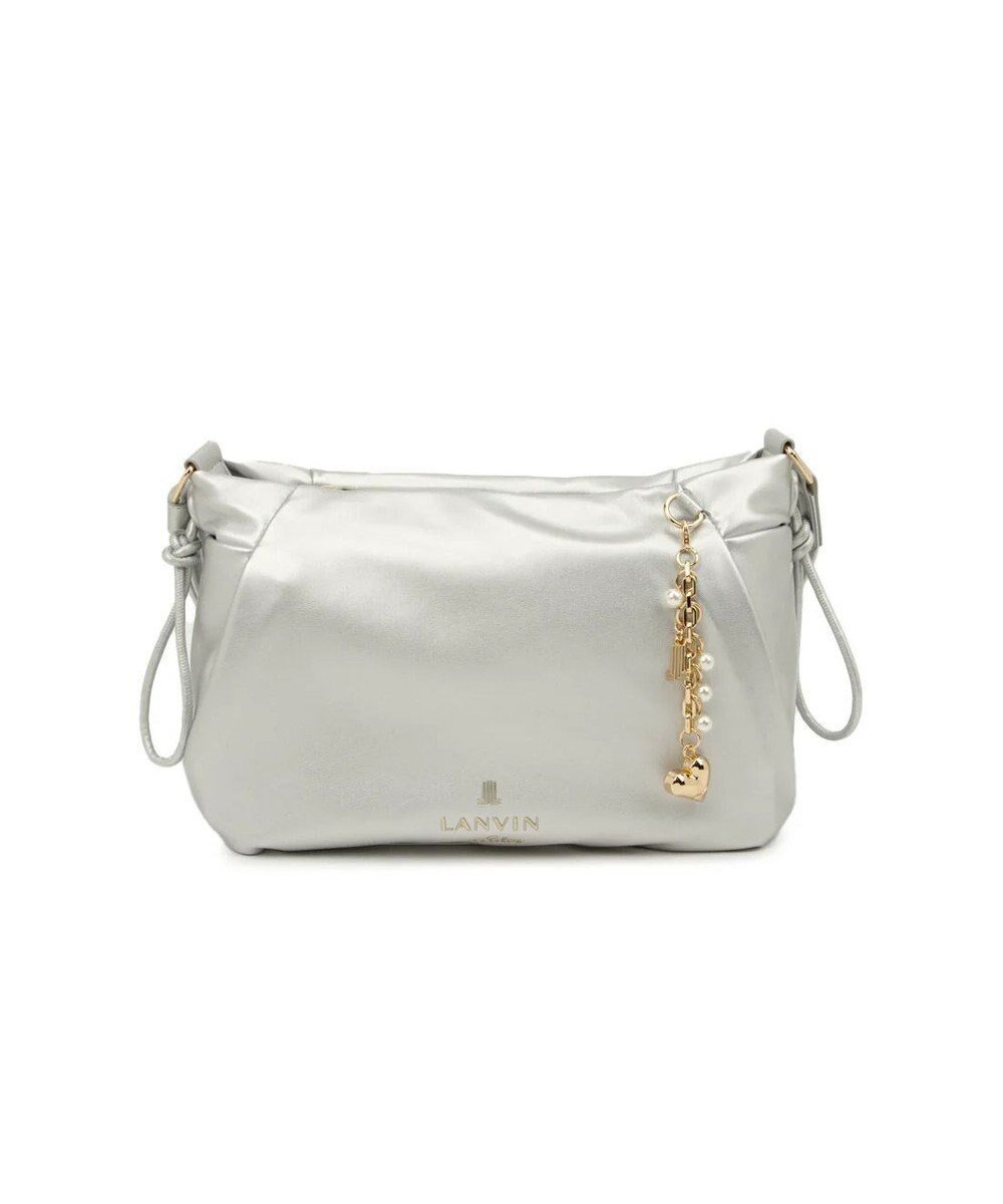【ランバン オン ブルー/LANVIN en Bleu】のスフレ ショルダーバッグ インテリア・キッズ・メンズ・レディースファッション・服の通販 founy(ファニー) 　ファッション　Fashion　レディースファッション　Fashion for Women　バッグ　Bags　ショルダー　Shoulder, Shoulder Strap　シンプル　Simple, Minimal　チャーム　Charm, Pendant　パール　Pearl, Pearl Accent　フォルム　Silhouette, Form　ラグジュアリー　Luxury, Elegant　リュック　Backpack, Rucksack　リラックス　Relax, Relaxed Fit　巾着　Drawstring Bag, Kinchaku　シルバー|ID: prp329100004779972 ipo3291000000035705908