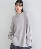 【アースミュージックアンドエコロジー/earth music&ecology】の【毛玉防止 / 洗濯機洗い可】アンチピリングモックネックバックスリットニット Gray|ID: prp329100004779979 ipo3291000000034674369