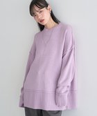 【アースミュージックアンドエコロジー/earth music&ecology】の【毛玉防止 / 洗濯機洗い可】アンチピリングモックネックバックスリットニット Pink|ID: prp329100004779979 ipo3291000000034674370