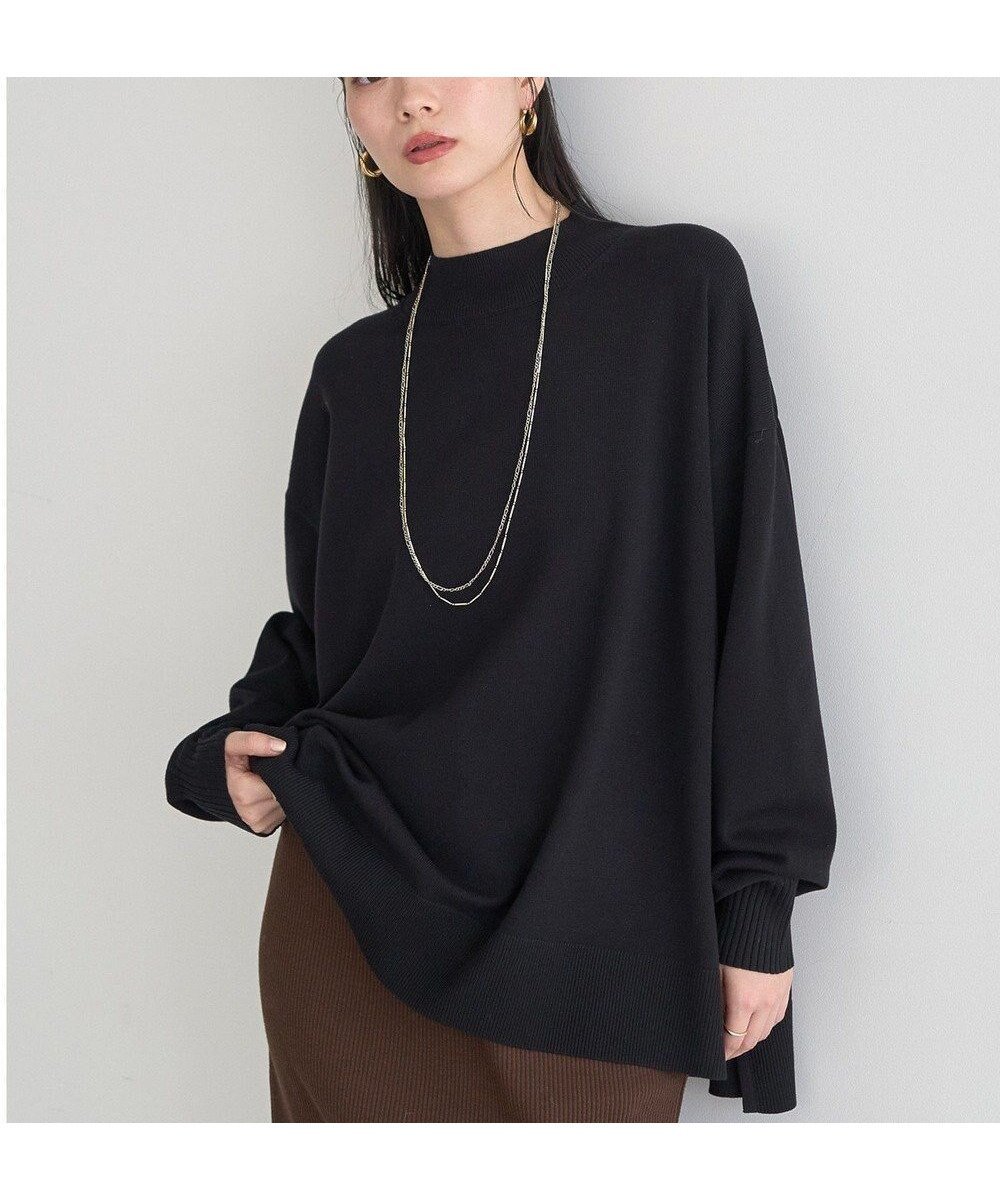 【アースミュージックアンドエコロジー/earth music&ecology】の【毛玉防止 / 洗濯機洗い可】選べる丈ハイネックニット インテリア・キッズ・メンズ・レディースファッション・服の通販 founy(ファニー) 　ファッション　Fashion　レディースファッション　Fashion for Women　トップス・カットソー　Cut & Sew Tops　ニット　Knit Tops & Sweaters　セーター　Sweater, Knitwear　ハイネック　High Neck, Mock Neck　ボックス　Boxy, Box Shape　ボトム　Bottoms, Lower Wear　ポケット　Pocket, Pocket Detail　冬　Winter / This Winter　A/W・秋冬　Autumn/Winter　おすすめ　Recommended / Our Picks　Black|ID: prp329100004779980 ipo3291000000035379978