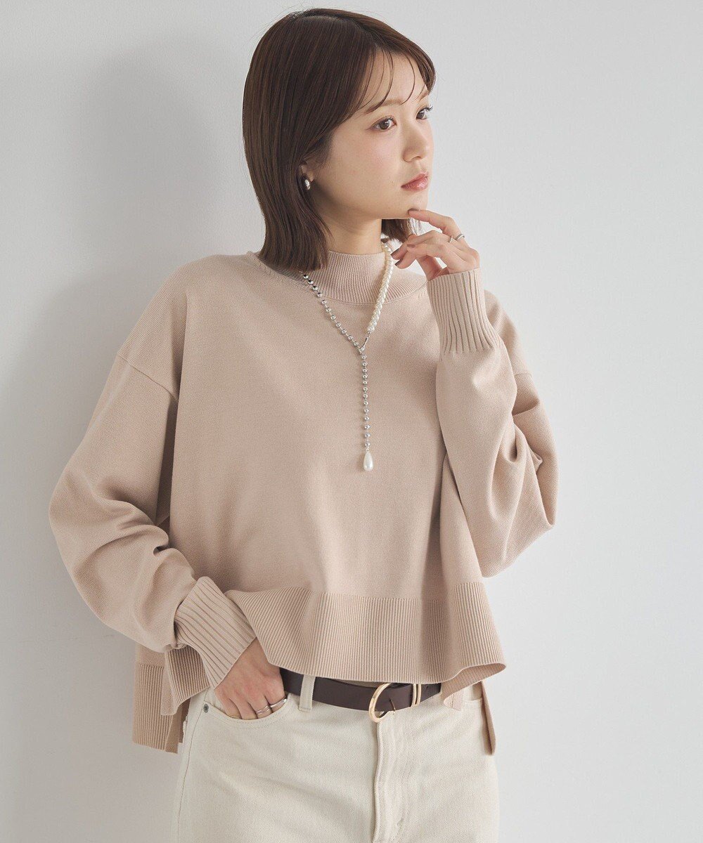 【アースミュージックアンドエコロジー/earth music&ecology】の【毛玉防止 / 洗濯機洗い可】選べる丈ハイネックニット インテリア・キッズ・メンズ・レディースファッション・服の通販 founy(ファニー) 　ファッション　Fashion　レディースファッション　Fashion for Women　トップス・カットソー　Cut & Sew Tops　ニット　Knit Tops & Sweaters　セーター　Sweater, Knitwear　ハイネック　High Neck, Mock Neck　ボックス　Boxy, Box Shape　ボトム　Bottoms, Lower Wear　ポケット　Pocket, Pocket Detail　冬　Winter / This Winter　A/W・秋冬　Autumn/Winter　おすすめ　Recommended / Our Picks　Beige|ID: prp329100004779980 ipo3291000000035379985