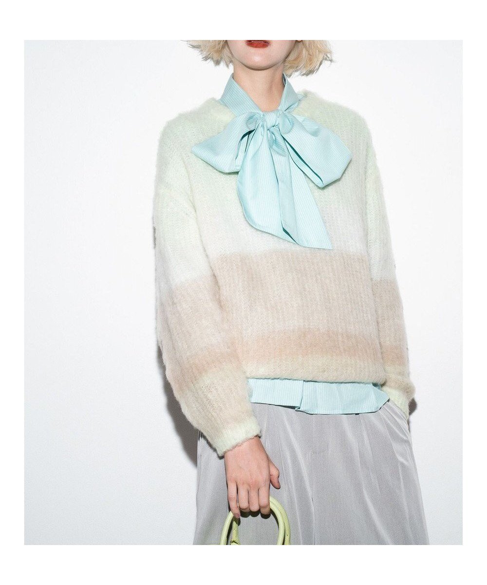 【テチチ/Te chichi】のグラデーションニット《2025winter catalog item》 人気、トレンドファッション・服の通販 founy(ファニー) 　ファッション　Fashion　レディースファッション　Fashion for Women　トップス・カットソー　Cut & Sew Tops　ニット　Knit Tops & Sweaters　2025年　2025　2025-2026秋冬・A/W　Autumn/Winter 2025–26 AW25–26　冬　Winter / This Winter　グラデーション　Gradient, Ombre　セーター　Sweater, Knitwear　夏　Summer　S/S・春夏　SS, Spring/Summer, Warm Season　畦　Ribbed Knit　A/W・秋冬　Autumn/Winter　 other-1|ID: prp329100004779990 ipo3291000000035590431