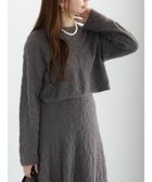【テチチ/Te chichi】の起毛レースニットプルオーバー(セットアップ可)《2025winter catalog item》 チャコールグレー|ID: prp329100004779991 ipo3291000000034674418