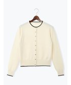 【テチチ/Te chichi】のメタルスクエア釦クルーネックカーディガン オフホワイト|ID: prp329100004780000 ipo3291000000034674441