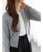 【テチチ/Te chichi】のメタルスクエア釦クルーネックカーディガン 人気、トレンドファッション・服の通販 founy(ファニー) ファッション Fashion レディースファッション Fashion for Women トップス・カットソー Cut & Sew Tops ニット Knit Tops & Sweaters カーディガン・羽織り Layered Style Cardigans クラシカル Classical, Vintage-Inspired コンパクト Compact, Small Size シンプル Simple, Minimal スクエア Square, Square Shape セーター Sweater, Knitwear メタル Metal, Metal Parts エレガント 上品 Elegant 夏 Summer S/S・春夏 SS, Spring/Summer, Warm Season A/W・秋冬 Autumn/Winter thumbnail シルバー|ID: prp329100004780000 ipo3291000000035410081