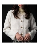 【テチチ/Te chichi】のフラットカラーメタル釦ニットジャケット《2025winter catalog item》 オフホワイト|ID: prp329100004780001 ipo3291000000034674447