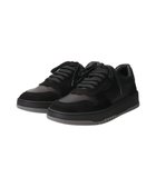 【インター ショシュール/INTER-CHAUSSURES】の【QUSHELI】異素材コンビレースアップスニーカー ブラックコンビ|ID: prp329100004780015 ipo3291000000034674492