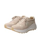 【インター ショシュール/INTER-CHAUSSURES】の【BUSSOLA】厚底レースアップスニーカー ゴールドコンビ|ID: prp329100004780020 ipo3291000000034674513