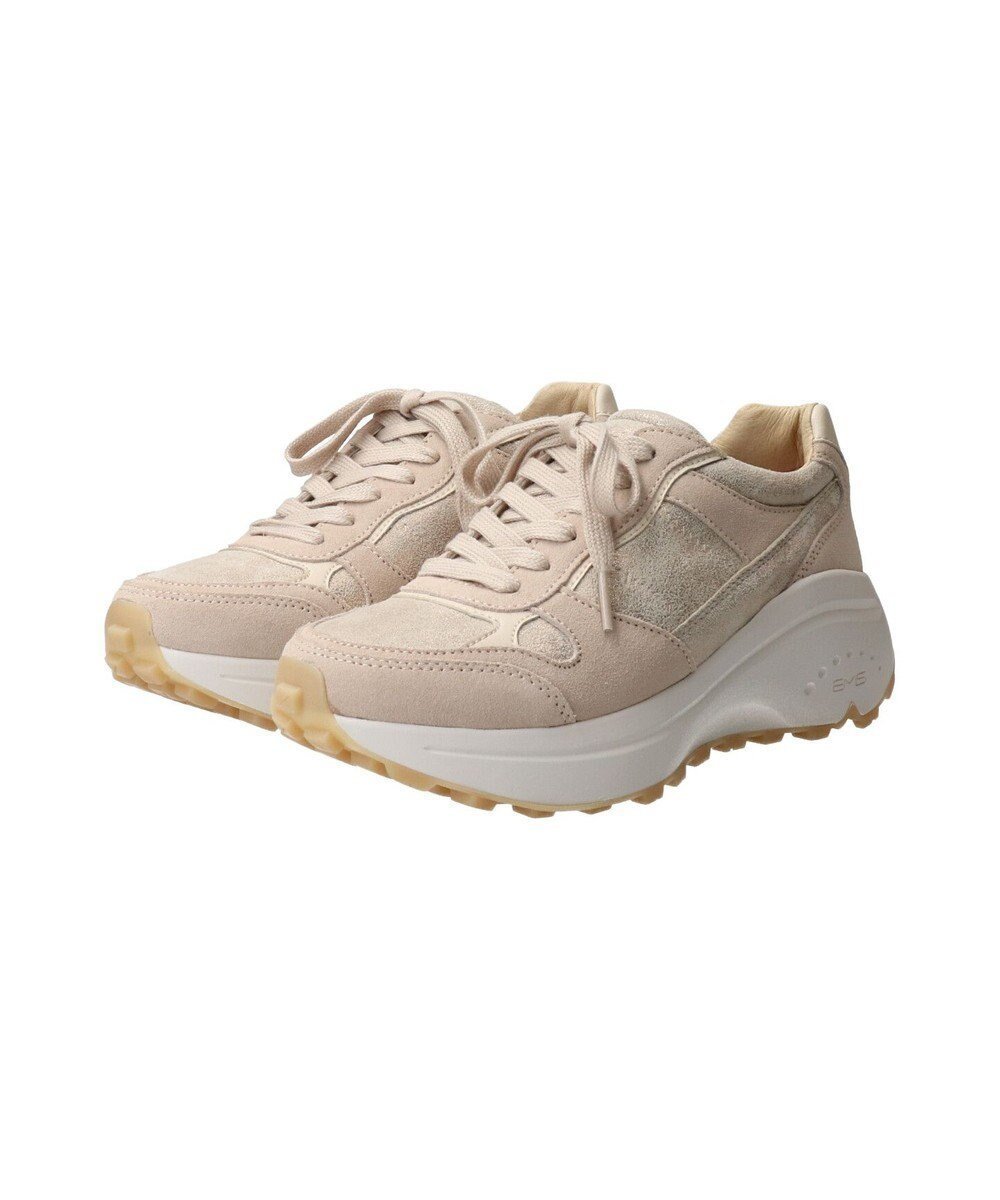 【インター ショシュール/INTER-CHAUSSURES】の【BUSSOLA】厚底レースアップスニーカー インテリア・キッズ・メンズ・レディースファッション・服の通販 founy(ファニー) 　ファッション　Fashion　レディースファッション　Fashion for Women　厚底　Platform Shoes　クッション　Cushion, Throw Pillow　抗菌　Antibacterial, Bacteria-Resistant　スニーカー　Sneakers, Trainers　スリッポン　Slip-On, Loafer　バランス　Balance, Style Balance　ライニング　Inner Lining, Inner Fabric, Lined　ラバー　Rubber, Rubber Sole　ゴールドコンビ|ID: prp329100004780020 ipo3291000000034674513