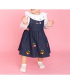 【ミキハウスホットビスケッツ/MIKI HOUSE HOT BISCUITS / KIDS】の【70-110cm】 さくらんぼ刺繍 デニム ジャンパースカート 紺|ID: prp329100004780027 ipo3291000000034674545