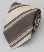 【五大陸/gotairiku / MEN】のGOTAIRIKU別注【日本製】シルク ネクタイ_ストライプ 人気、トレンドファッション・服の通販 founy(ファニー) ファッション Fashion メンズファッション Fashion for Men シルク Silk, 100% Silk シンプル Simple, Minimal ストライプ Stripe, Striped Pattern スーツ Suit, Formalwear 別注 Limited Edition, Custom Order モダン Modern, Contemporary 日本製 Made In Japan thumbnail ブラウン系1|ID: prp329100004780038 ipo3291000000034674588