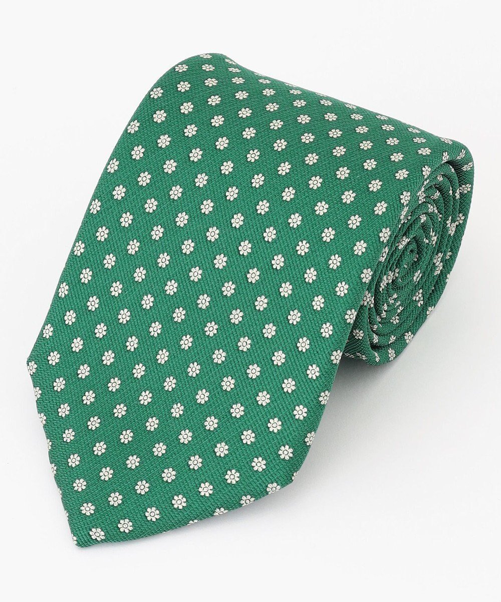 【ジェイ プレス/J.PRESS / MEN】の小紋柄ハンドプリントネクタイ インテリア・キッズ・メンズ・レディースファッション・服の通販 founy(ファニー) 　ファッション　Fashion　メンズファッション　Fashion for Men　エレガント 上品　Elegant　シルク　Silk, 100% Silk　スーツ　Suit, Formalwear　ピーコックグリーン系5|ID: prp329100004780043 ipo3291000000034674627