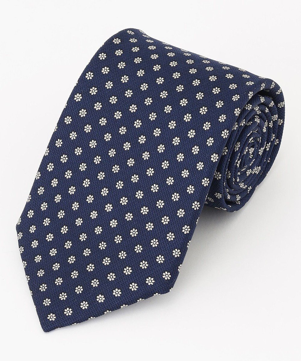 【ジェイ プレス/J.PRESS / MEN】の小紋柄ハンドプリントネクタイ インテリア・キッズ・メンズ・レディースファッション・服の通販 founy(ファニー) 　ファッション　Fashion　メンズファッション　Fashion for Men　エレガント 上品　Elegant　シルク　Silk, 100% Silk　スーツ　Suit, Formalwear　ネイビー系5|ID: prp329100004780043 ipo3291000000034674628