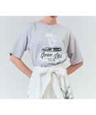 【グレース コンチネンタル/GRACE CONTINENTAL】のリゾートプリントTシャツ グレー|ID: prp329100004780044 ipo3291000000034674643
