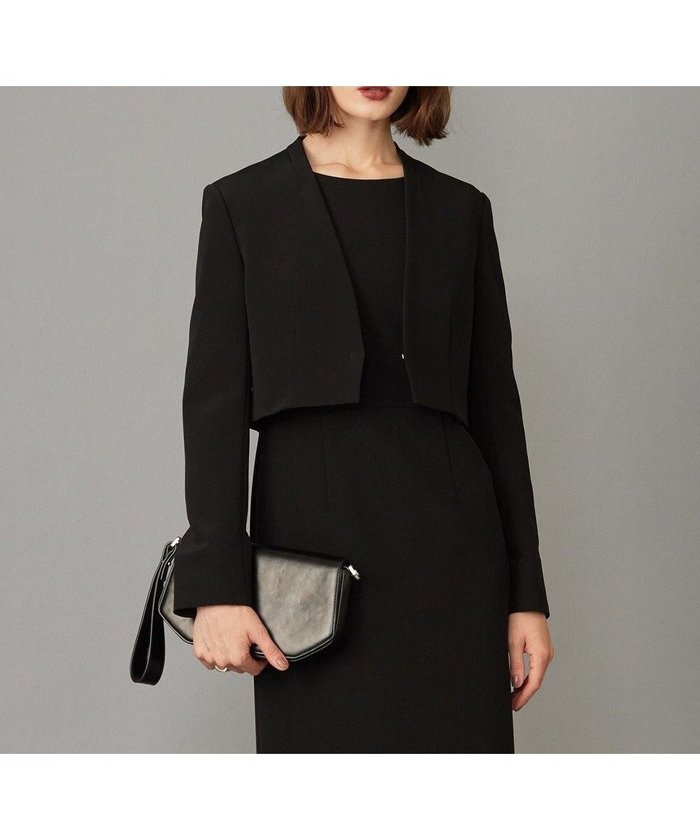 【アイシービー/iCB】の【洗える・ブラックフォーマル】 TaPeダブルクロス ショートジャケット インテリア・キッズ・メンズ・レディースファッション・服の通販 founy(ファニー) https://founy.com/ ファッション Fashion レディースファッション Fashion for Women アウター Coat / Outerwear Collection レディースジャケット・軽アウター Jackets エレガント 上品 Elegant 洗える Machine Washable カッティング Cutting Detail ショート Short, Short Length ジャケット Jacket, Outerwear ストレッチ Stretch, Stretchy Fabric ダブル Double, Double-Breasted フレア Flare, Flared フロント Front, Front Design A/W・秋冬 Autumn/Winter 2023年 2023 2023-2024秋冬・A/W Autumn/Winter 2023–24 AW23–24 |ID: prp329100004780048 ipo3291000000034674671