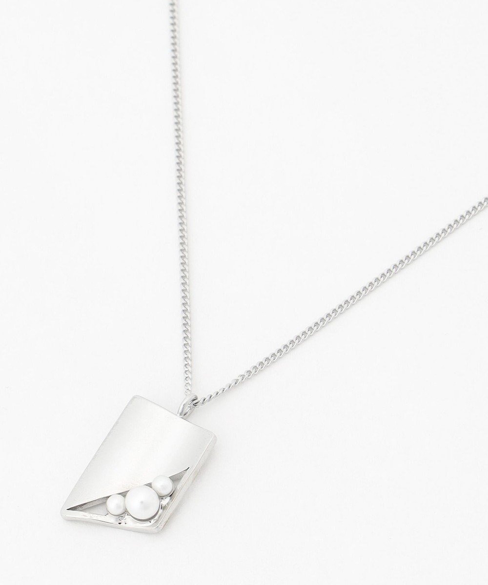 【アイシービー/iCB】のウェーブメタルネックレス インテリア・キッズ・メンズ・レディースファッション・服の通販 founy(ファニー) 　ファッション　Fashion　レディースファッション　Fashion for Women　ジュエリー　Jewelry　ネックレス　Necklaces & Pendants　おすすめ　Recommended / Our Picks　アクセサリー　Fashion Accessories　セレモニー　Ceremony　ネックレス　Necklace, Pendant Necklace　パール　Pearl, Pearl Accent　プレート　Plate, Dish　メタル　Metal, Metal Parts　モチーフ　Motif, Design Theme　エレガント 上品　Elegant　シルバー系|ID: prp329100004780049 ipo3291000000034674685