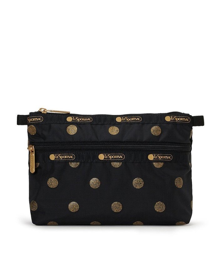 【レスポートサック/LeSportsac】のCOSMETIC CLUTCH/ゴールドグリッタードッツ インテリア・キッズ・メンズ・レディースファッション・服の通販 founy(ファニー) https://founy.com/ ファッション Fashion レディースファッション Fashion for Women バッグ Bags ミニ財布・二つ折り財布 Wallets & Card Cases ポーチ&ミニバッグ Pouches & Mini Bags おすすめ Recommended / Our Picks クラッチ Clutch, Clutch Bag ドット Polka Dot, Dot Pattern ポケット Pocket, Pocket Detail ポーチ Pouch, Small Case 冬 Winter / This Winter 旅行 Travel 水玉 Polka Dot, Dot Pattern 財布 Wallet, Purse |ID: prp329100004780086 ipo3291000000034674847