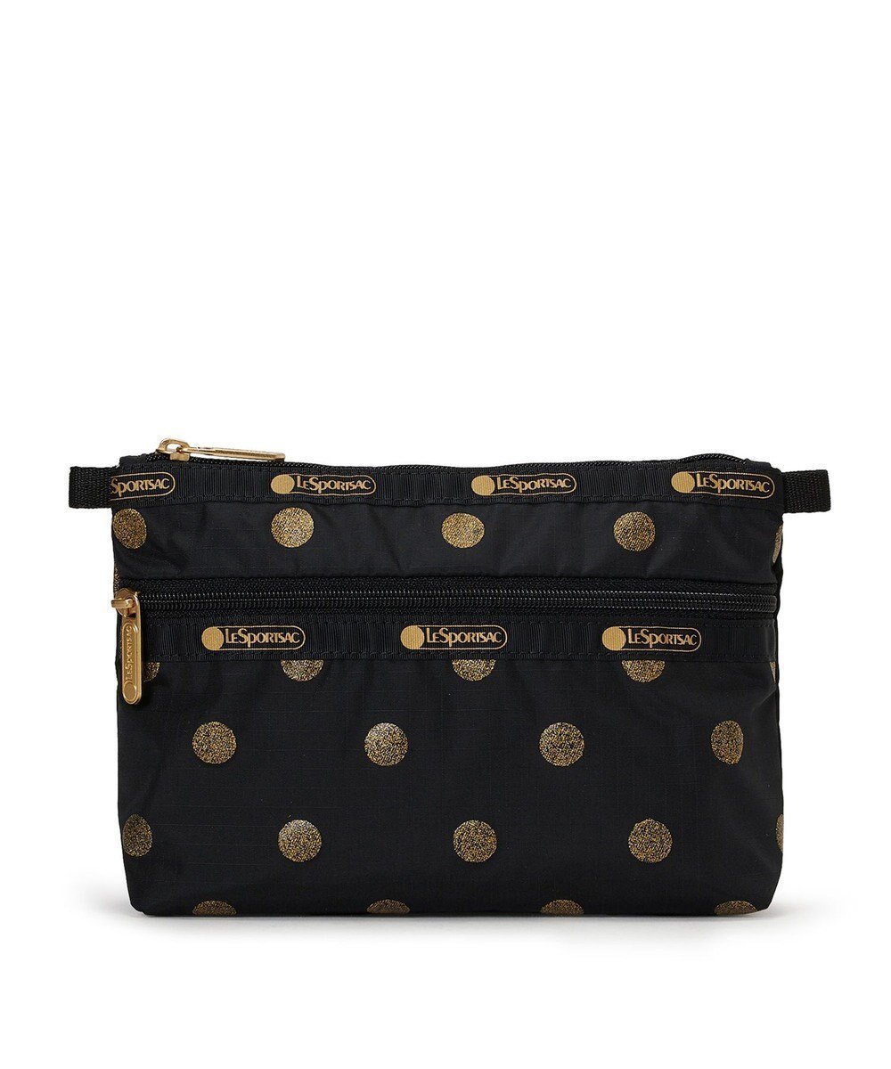 【レスポートサック/LeSportsac】のCOSMETIC CLUTCH/ゴールドグリッタードッツ 人気、トレンドファッション・服の通販 founy(ファニー) 　ファッション　Fashion　レディースファッション　Fashion for Women　バッグ　Bags　ミニ財布・二つ折り財布　Wallets & Card Cases　ポーチ&ミニバッグ　Pouches & Mini Bags　おすすめ　Recommended / Our Picks　クラッチ　Clutch, Clutch Bag　ドット　Polka Dot, Dot Pattern　ポケット　Pocket, Pocket Detail　ポーチ　Pouch, Small Case　冬　Winter / This Winter　旅行　Travel　水玉　Polka Dot, Dot Pattern　財布　Wallet, Purse　 other-1|ID: prp329100004780086 ipo3291000000034674847