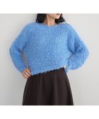 【イェッカ ヴェッカ/YECCA VECCA】のフェザーモールニット Blue|ID: prp329100004780094 ipo3291000000034674871