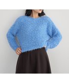 【イェッカ ヴェッカ/YECCA VECCA】のフェザーモールニット 人気、トレンドファッション・服の通販 founy(ファニー) ファッション Fashion レディースファッション Fashion for Women トップス・カットソー Cut & Sew Tops ニット Knit Tops & Sweaters シンプル Simple, Minimal セーター Sweater, Knitwear フェザー Feather, Feather Detail フェミニン Feminine, Girly ボックス Boxy, Box Shape ボトム Bottoms, Lower Wear ポケット Pocket, Pocket Detail A/W・秋冬 Autumn/Winter thumbnail Blue|ID: prp329100004780094 ipo3291000000035564393