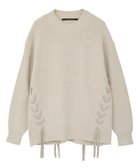 【イェッカ ヴェッカ/YECCA VECCA】のレースアップニット Beige|ID: prp329100004780096 ipo3291000000034674885