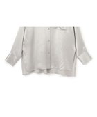 【アンクレイヴ/uncrave】のアセテートヴィンテージサテン ミドルシャツ シルバー|ID: prp329100004780101 ipo3291000000034674907