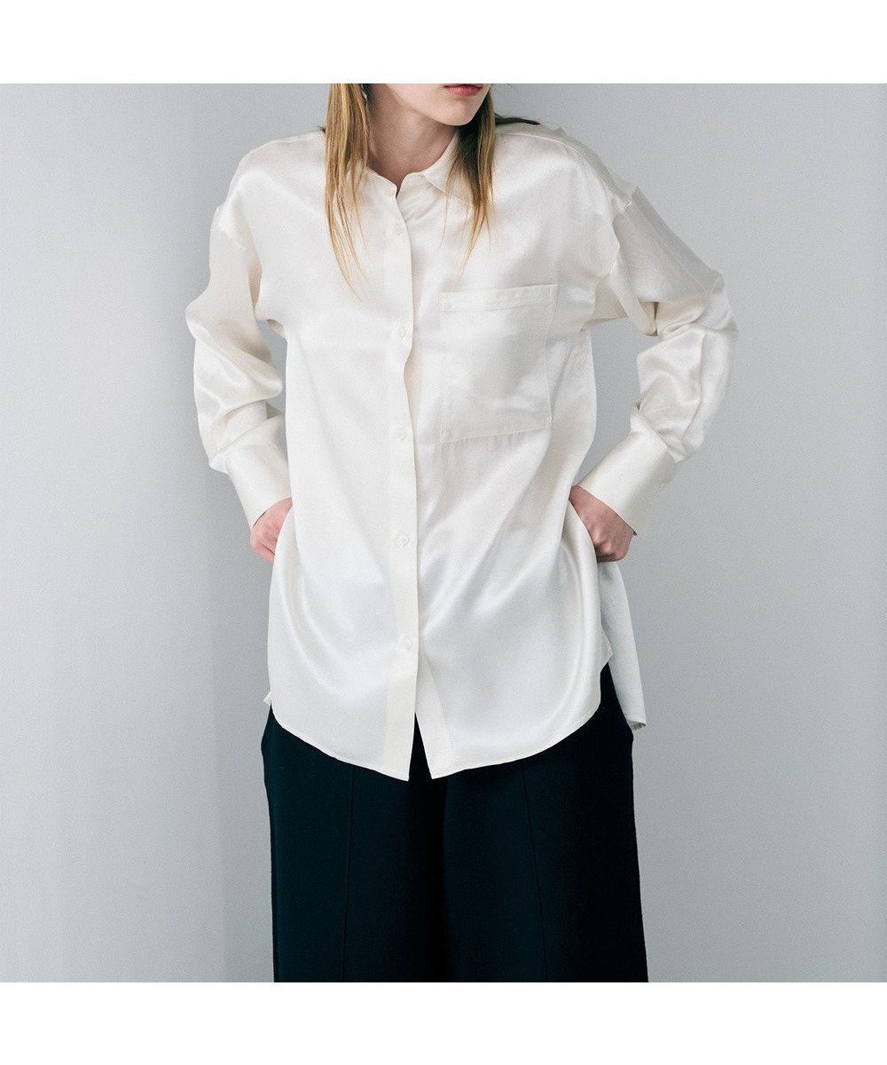 【アンクレイヴ/uncrave】のアセテートヴィンテージサテン ミドルシャツ 人気、トレンドファッション・服の通販 founy(ファニー) 　ファッション　Fashion　レディースファッション　Fashion for Women　トップス・カットソー　Cut & Sew Tops　シャツ・ブラウス・オフィスカジュアル　Elegant Blouses & Button-Ups　セットアップ　Set-Up, Coordinated Outfit　マーメイド　Mermaid, Fishtail Silhouette　ミドル　Middle Length, Mid Height　ワイド　Wide, Wide Fit　ヴィンテージ　Vintage Style　エレガント 上品　Elegant　吸水　Absorbent, Quick-Dry　A/W・秋冬　Autumn/Winter　 other-1|ID: prp329100004780101 ipo3291000000035549505