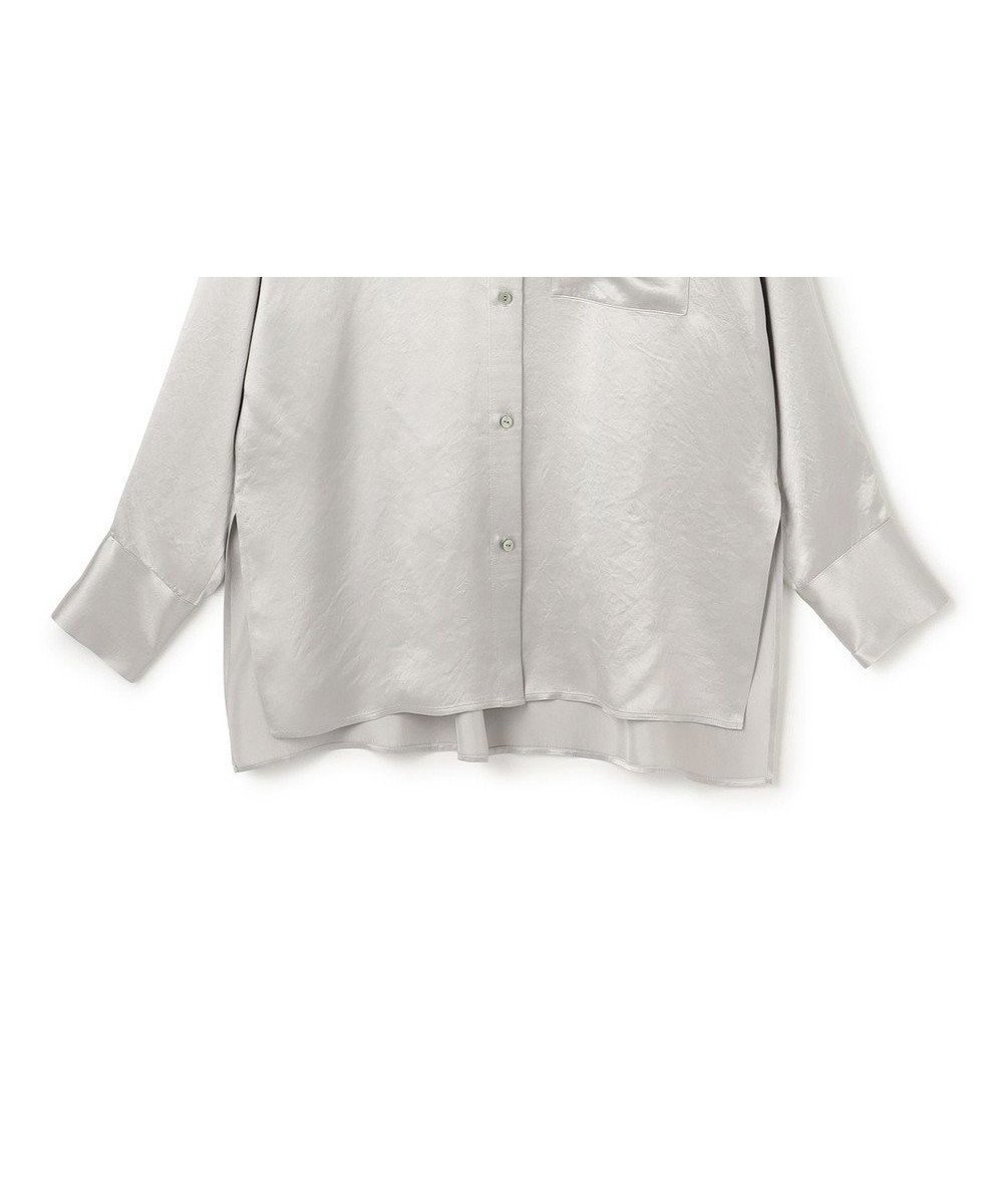 【アンクレイヴ/uncrave】のアセテートヴィンテージサテン ミドルシャツ インテリア・キッズ・メンズ・レディースファッション・服の通販 founy(ファニー) 　ファッション　Fashion　レディースファッション　Fashion for Women　トップス・カットソー　Cut & Sew Tops　シャツ・ブラウス・オフィスカジュアル　Elegant Blouses & Button-Ups　セットアップ　Set-Up, Coordinated Outfit　マーメイド　Mermaid, Fishtail Silhouette　ミドル　Middle Length, Mid Height　ワイド　Wide, Wide Fit　ヴィンテージ　Vintage Style　エレガント 上品　Elegant　吸水　Absorbent, Quick-Dry　A/W・秋冬　Autumn/Winter　シルバー|ID: prp329100004780101 ipo3291000000035549508