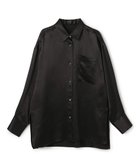 【アンクレイヴ/uncrave】のアセテートヴィンテージサテン ミドルシャツ 人気、トレンドファッション・服の通販 founy(ファニー) ファッション Fashion レディースファッション Fashion for Women トップス・カットソー Cut & Sew Tops シャツ・ブラウス・オフィスカジュアル Elegant Blouses & Button-Ups セットアップ Set-Up, Coordinated Outfit マーメイド Mermaid, Fishtail Silhouette ミドル Middle Length, Mid Height ワイド Wide, Wide Fit ヴィンテージ Vintage Style エレガント 上品 Elegant 吸水 Absorbent, Quick-Dry A/W・秋冬 Autumn/Winter thumbnail ブラック|ID: prp329100004780101 ipo3291000000035549509