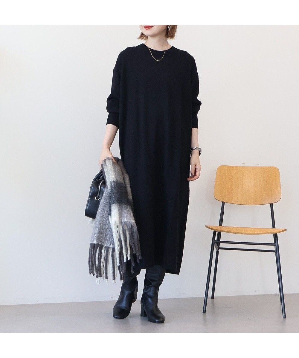 【アメリカンホリック/AMERICAN HOLIC】のバイパチボックスニットワンピース インテリア・キッズ・メンズ・レディースファッション・服の通販 founy(ファニー) ファッション Fashion レディースファッション Fashion for Women ワンピース Dresses ニットワンピース Knit Dresses アメリカン American Style コンパクト Compact, Small Size スタイリッシュ Stylish, Fashionable ストレッチ Stretch, Stretchy Fabric ポケット Pocket, Pocket Detail A/W・秋冬 Autumn/Winter Black|ID: prp329100004780106 ipo3291000000034674935