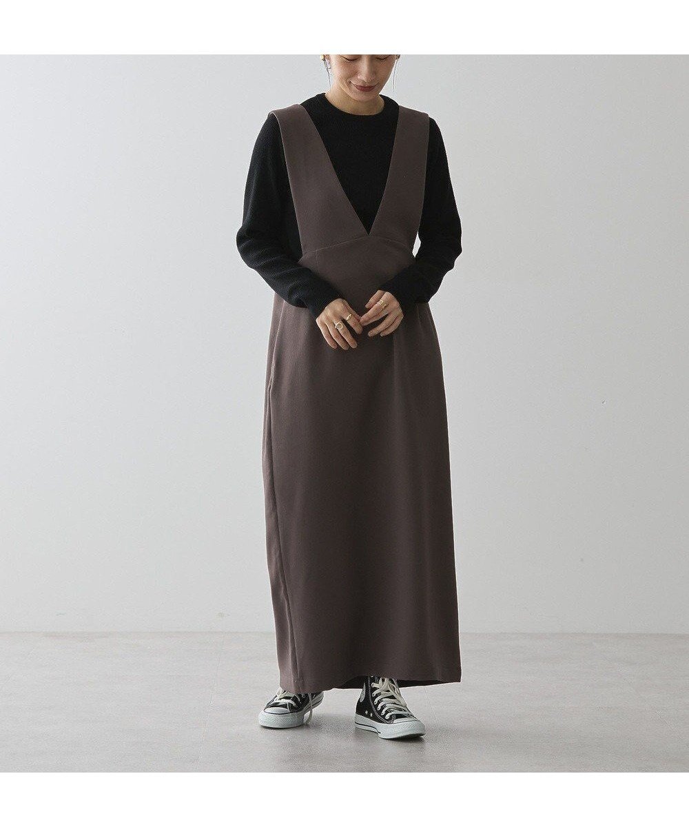 【アメリカンホリック/AMERICAN HOLIC】のイージーケアVネックワンピース インテリア・キッズ・メンズ・レディースファッション・服の通販 founy(ファニー) 　ファッション　Fashion　レディースファッション　Fashion for Women　ワンピース　Dresses　アメリカン　American Style　スタイリッシュ　Stylish, Fashionable　フロント　Front, Front Design　ベーシック　Basic, Essential　ポケット　Pocket, Pocket Detail　ロング　Long, Long-Length　A/W・秋冬　Autumn/Winter　Mocha|ID: prp329100004780108 ipo3291000000034674942