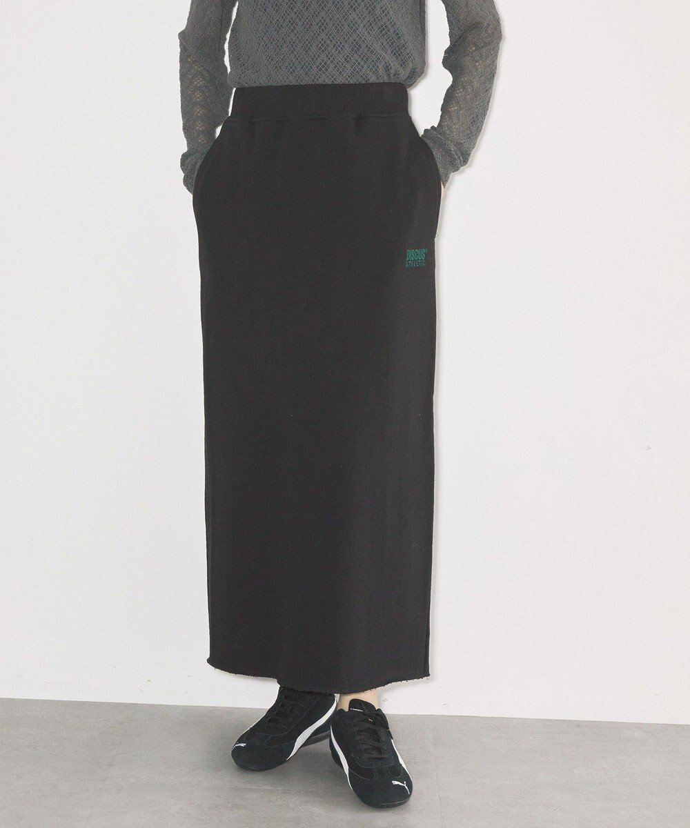 【アメリカンホリック/AMERICAN HOLIC】のDiscus 裏毛スカート インテリア・キッズ・メンズ・レディースファッション・服の通販 founy(ファニー) ファッション Fashion レディースファッション Fashion for Women スカート Skirts アメリカン American Style シンプル Simple, Minimal スウェット / スエット Sweatshirt, Sweatwear スタイリッシュ Stylish, Fashionable スリット Slit, Slit Detail タイトスカート Pencil Skirt, Tight Skirt ポケット Pocket, Pocket Detail A/W・秋冬 Autumn/Winter Black|ID: prp329100004780109 ipo3291000000034674945